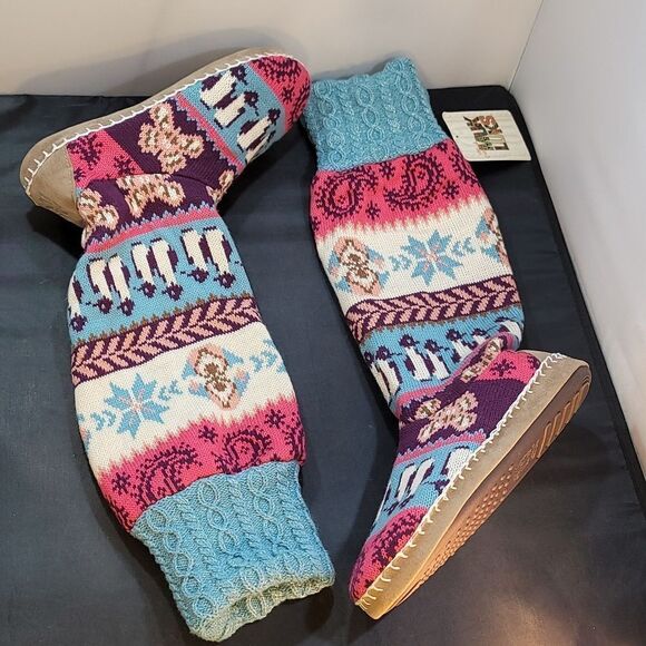 BRAND NEW MUK LUKS® WOMEN'S  ANGIE SLIPPERS –MULTI -COLOR - Picture 14 of 15